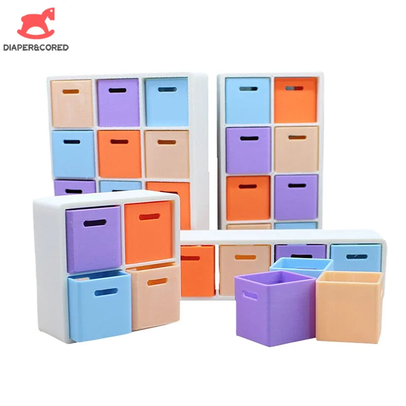 boîtes rangement violet orange bleu clair moderne animaux nature transparentes opaques