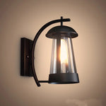 lampe murale moderne aluminium noir transparent éclairage extérieur contemporain fixée verre borosilicaté led