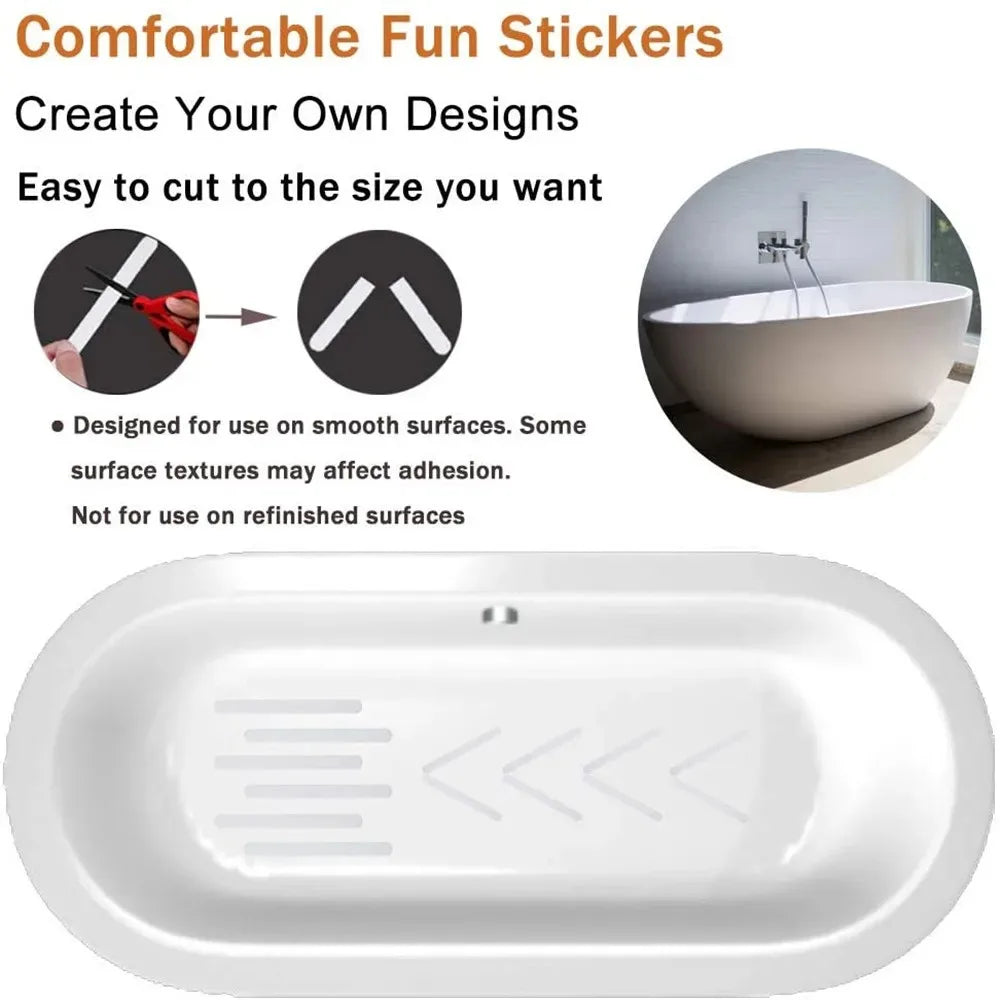 rubans anti dérapants autocollants transparents modernes adhésifs douche baignoire escaliers sols sécurité