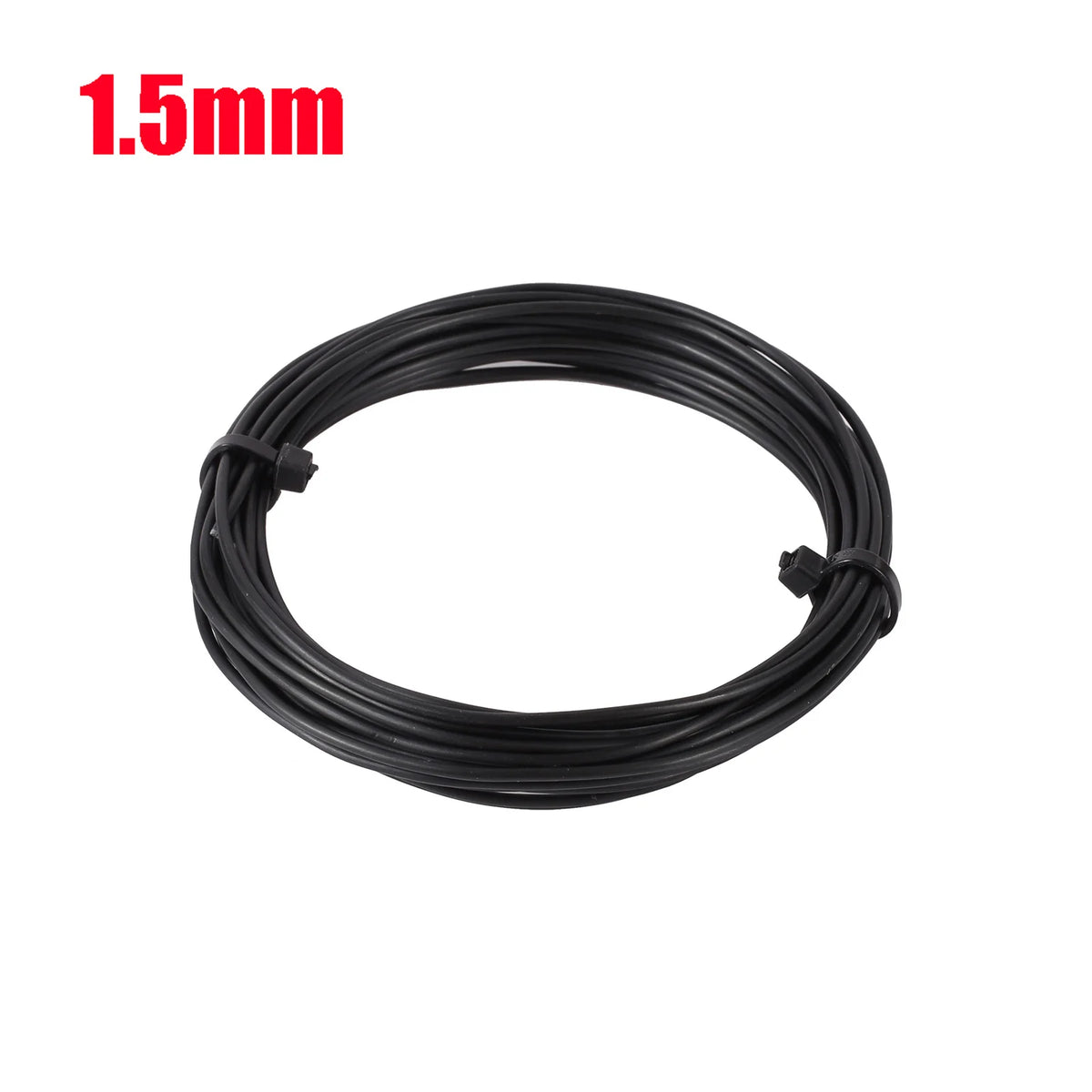 fil jardinage métal 2.5mm 5m 3.0mm 5m 2.0mm 10m 1.5mm 1.0mm noir lisse opaque