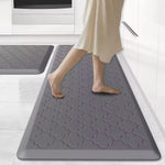 tapis anti fatigue PVC solide gris noir sol moderne antidérapant cuisine intérieurextérieur