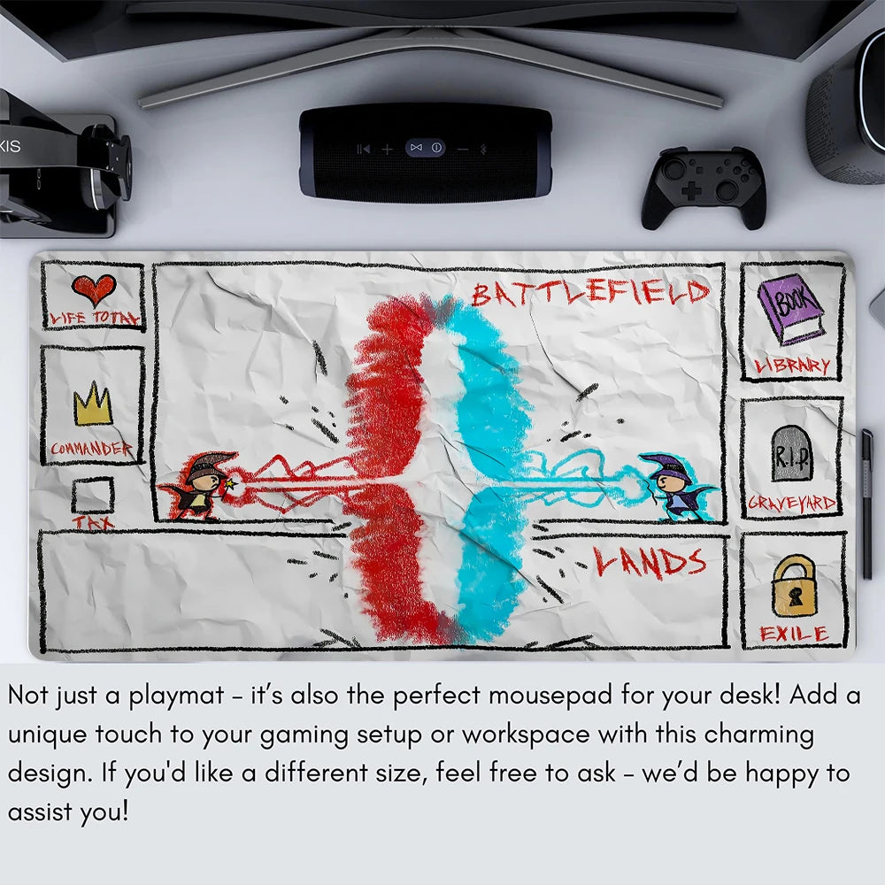 tapis jeu dessin animé non glissant blanc rouge bleu noir waterproof