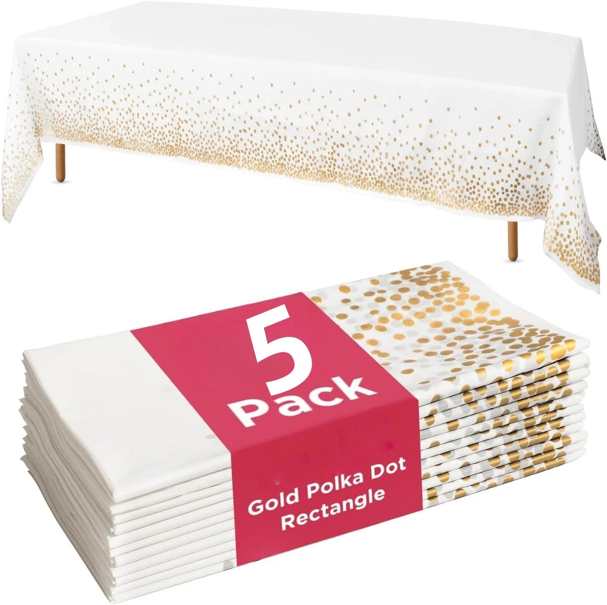 nappes rectangulaires blanc or motifs pois bord élégantes festives table chaises événementières