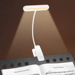 lampe lecture rechargeable led noir blanc intensité variable étude soin yeux moderne minimaliste clip