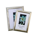 cadre photo rectangle métal argenté relief texturé pouces pouces pouces décoration intérieure classique