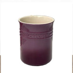 organisateur cuisine pot ustensiles rouge violet bleu blanc classique vintage porcelain céramique