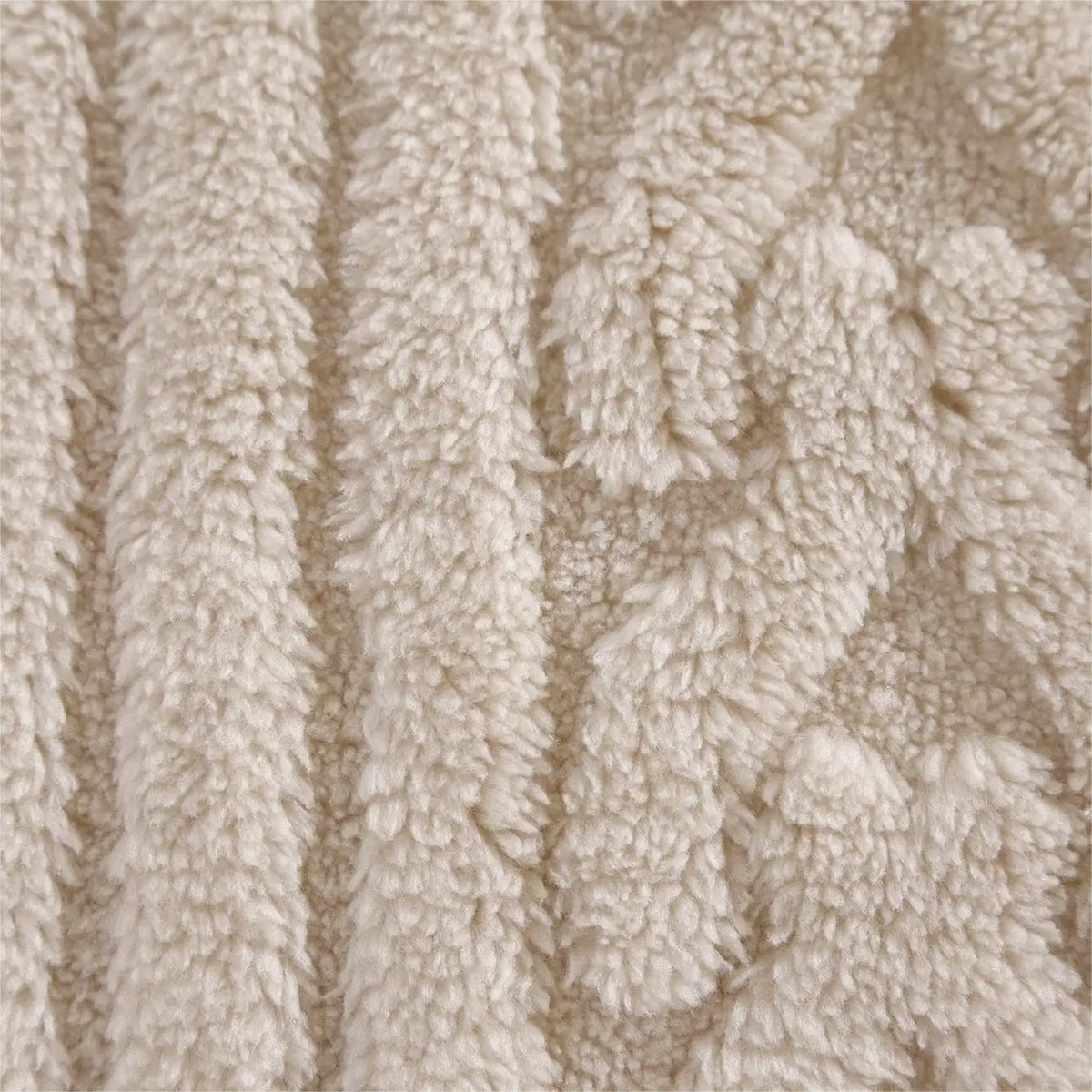 housse coussin peluche super douce motif tressé vintage opacité beige adhésif canapé chaise voiture