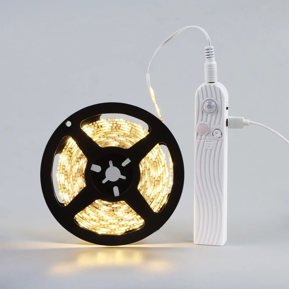 ruban led blanc adhésif sans fil détecteur mouvement 5v étanche 60 leds moderne