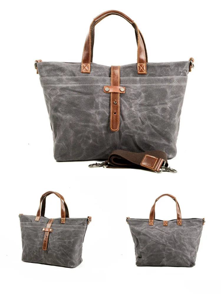 sac main vintage décontracté marron texture grunge poche extérieure fixations cuir intérieur noirversible