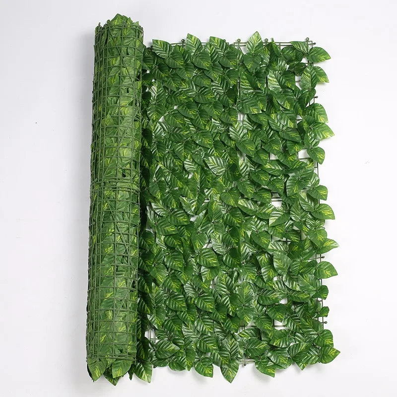 rideau végétal feuilles vert extérieur décoration jardin moderne opacitéextérieur accrochable