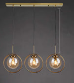 suspension or transparent moderne lampe pendentif verre boule chambre salon étude hall