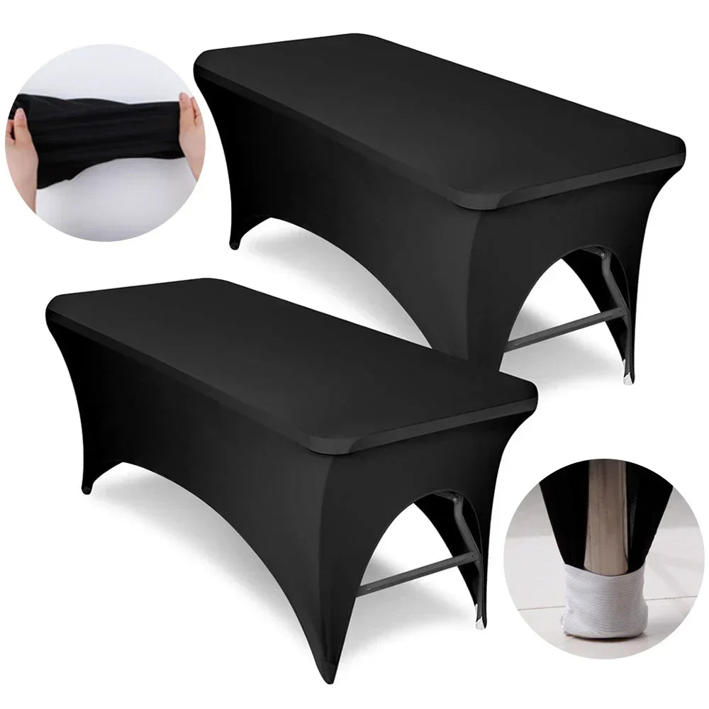 housse table pliante noire moderne élégante non tissée 183cm 76cm relaxation spa