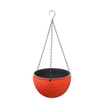 Pot suspendu moderne texture nid d'abeille blanc orange noir