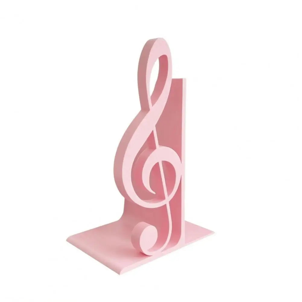 support livre clé sol blanc noir rose décoration musicale lisse uniforme
