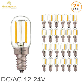 ampoule led e14 transparente filament doré 24v 360° moderne vintage 249 lumens 20000h