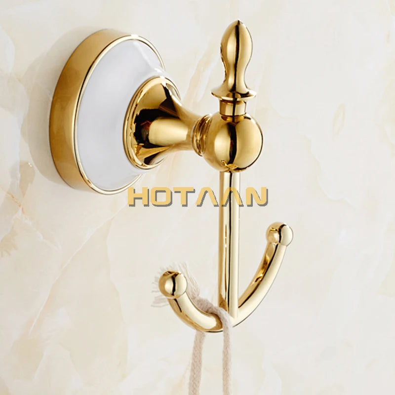 accessoires salle bain or blanc classique porte savon porte papier porte serviette porte brosse