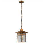 lampe suspendue pendentif noir bronze transparent classique salon chambre étanche antirouille