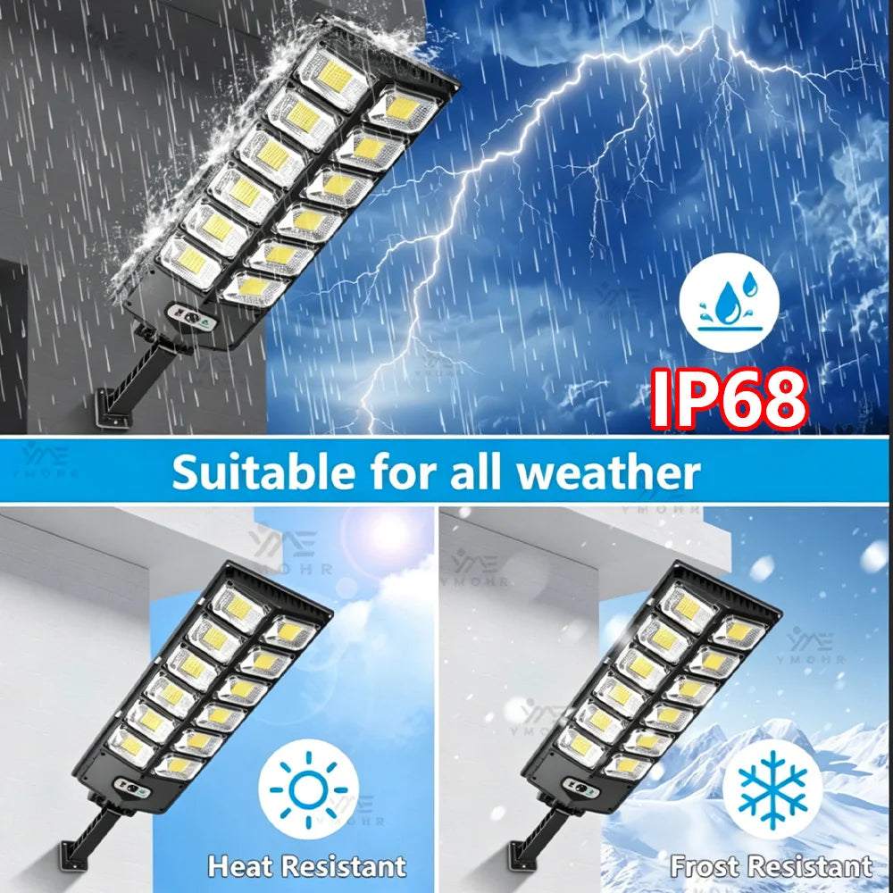 lumière solaire led extérieure ip68 détecteur mouvement 18 lumières moderne noir abs