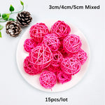décoration artisanale boules coeurs rotin multicolores tressées anniversaire mariage festive