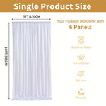 rideau fond scène blanc rose rouge moderne panneaux poignées 5ft 10ft opaques