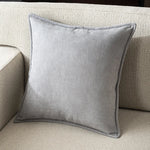 taies d'oreillers carrées velours moderne marron beige orange opaques non toxiques 100% polyester