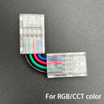 connecteurs led transparents 10mm 8mm 12mm 2pin 3pin 4pin 5pin clips modernes no welding