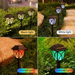 lumière solaire pelouse led moderne noire motifs géométriques extérieure étanche ip65 abspicket