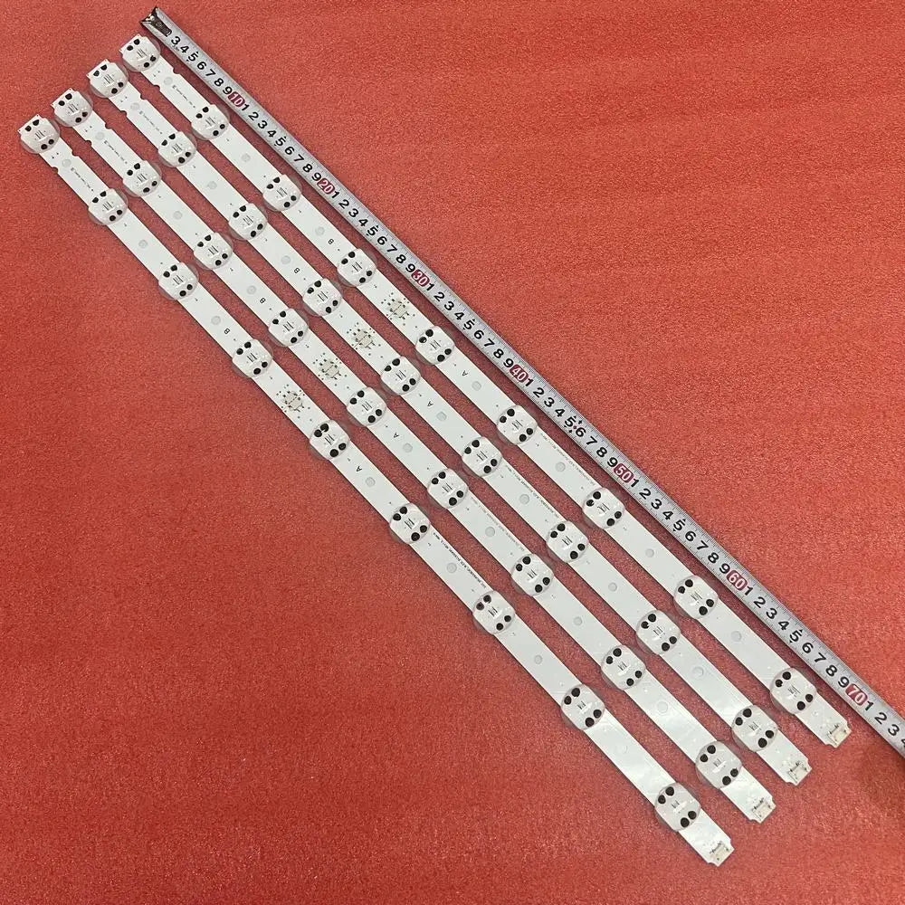 bandes led blanc modernes fixations connecteurs 60cm kit tv éclairage