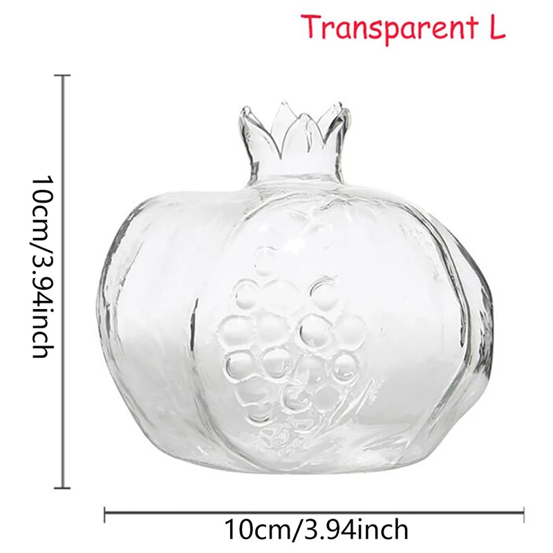 vases transparents rouges texturés vases grenade moderne artisanal fleurs artificielles