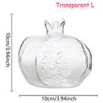 vases transparents rouges texturés vases grenade moderne artisanal fleurs artificielles