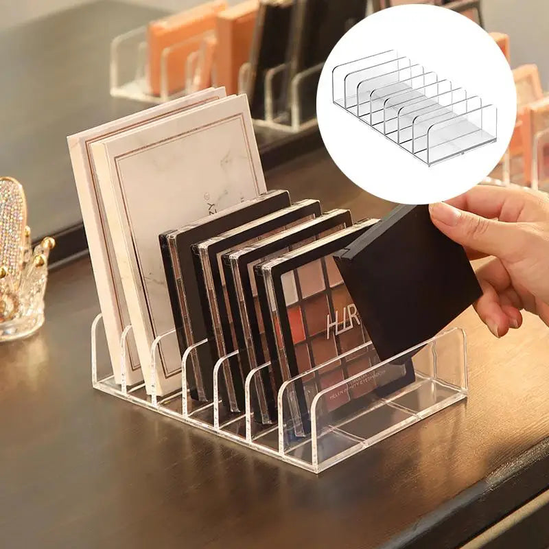 palette maquillage noir rose marron moderne rangement fards paupières joues cosmétiques organizer boîte rangement