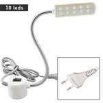 lampe machine coudre led aimant blanc moderne interrupteur câble flexible travail
