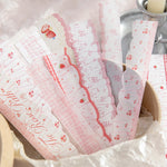 rubans décoratifs fleurs pois plaid sticker dentelle rose vert bleu blanc