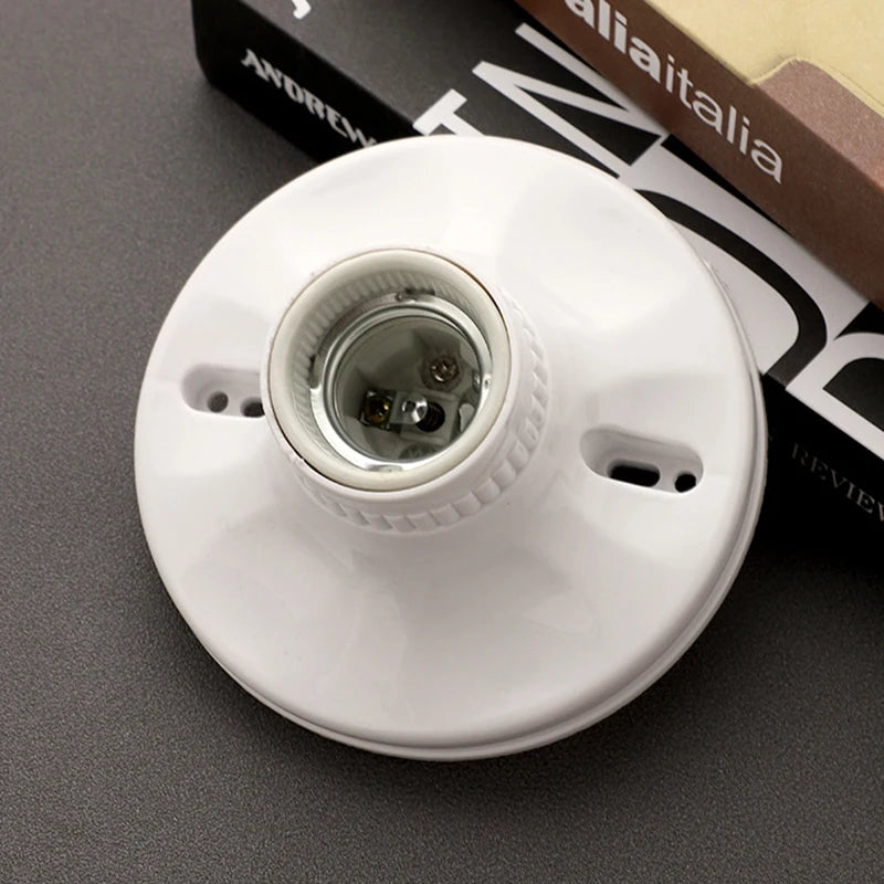 socquette ampoule e27 blanc rainurée moderne opale fixe support lampe minimaliste