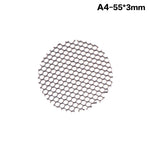 grille ventilation moderne noir maille nid d'abeille antiéblouissement aluminium opaquet fixations cachées