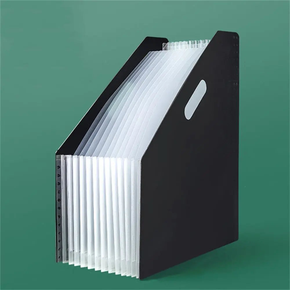 porte documents pliable moderne blanc noir bleu transparent poignée ruban adhésif