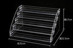 présentoirs cosmétiques transparents étagères réutilisables moderne supports vis fixés minimalistes