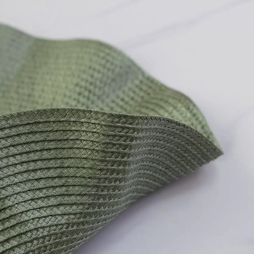serviettes table tissées vert olive moderne beige clair motifs concentriques minimaliste respectueux environnement