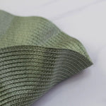 serviettes table tissées vert olive moderne beige clair motifs concentriques minimaliste respectueux environnement
