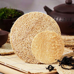 serviettes table naturelles fibre bambou texture rugueuse couleur beige clair rustique dimensions 8cm 10cm