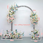 décoration événement arches fleurs artificielles romantique mariage baby showerintérieur pastel