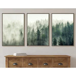 toile d'art moderne impression forestière abstraite verte décoration murale sans cadre chambre salon
