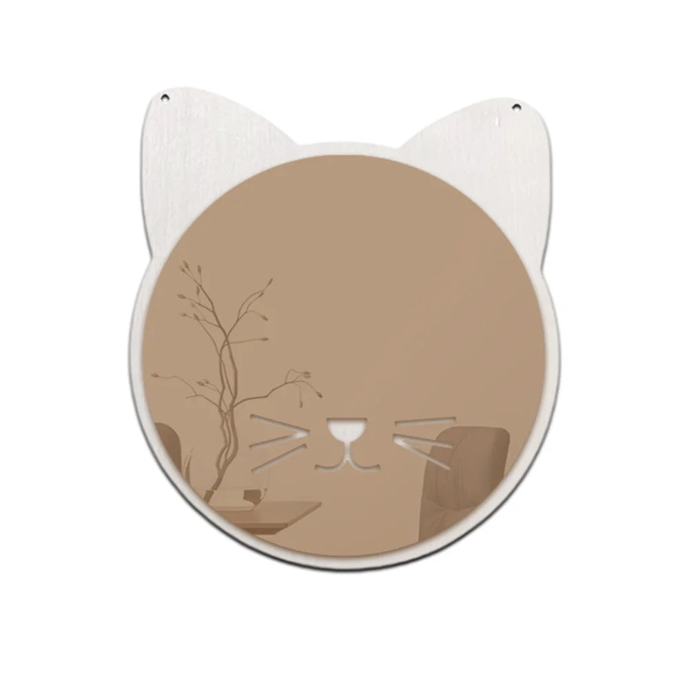 miroirs adhésifs modernes animal chambre enfant blanc doré vert noir minimaliste