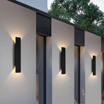 applique murale led moderne noire étanche 18w up down aluminium
