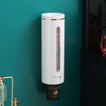 distributeur tasses moderne adhésif vert blanc motif feuilles opaques multifonctionnel