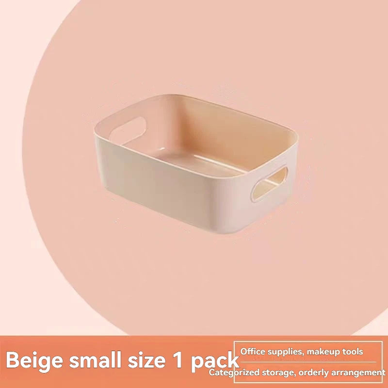 boîtes rangement moderne boîtes bacs plastique opaques couleurs variées beige blanc orange bleu sans