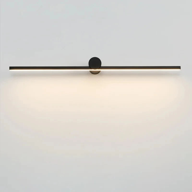 lampe murale moderne noire fixée mur led lisse 249 2000 lumens