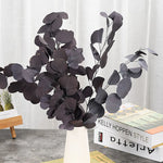décoration intérieure bouquet fleurs séchées eucalyptus feuilles pomme naturel vert violette moderne mariage maison