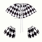 accessoire costume clown collier carreaux multicolore vintage adulte décalé adjustable unisexe