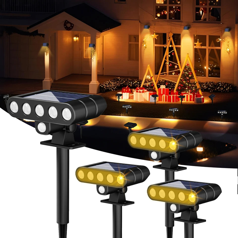 projecteur solaire moderne led noir fixations mural pied transparent opaques certifications led extérieures